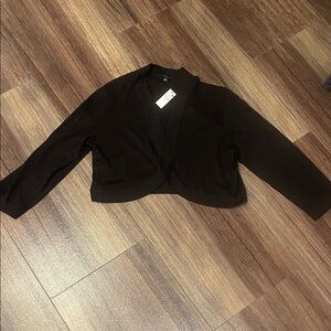 NWT Talbots Black Women's Cropped Blazer